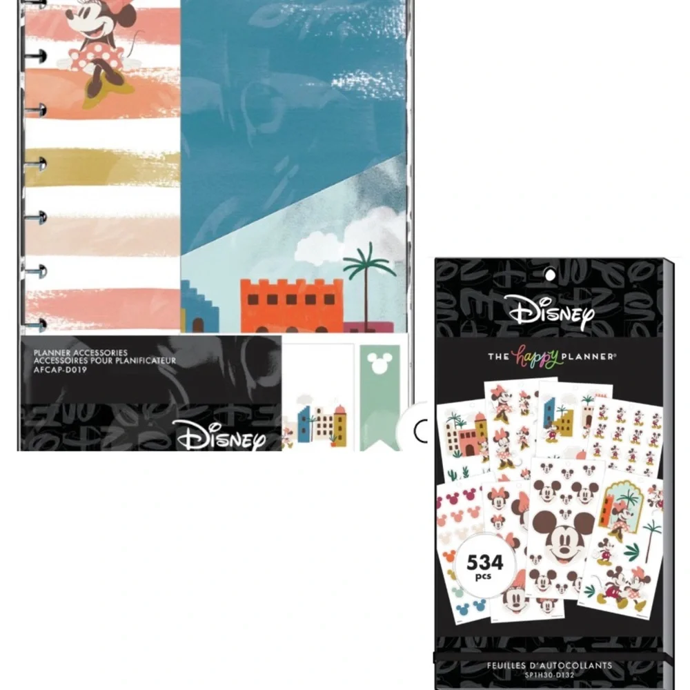 NIP Disney Oasis Adventure Classic Accessory Pk & Sticker Pack-The Happy Planner